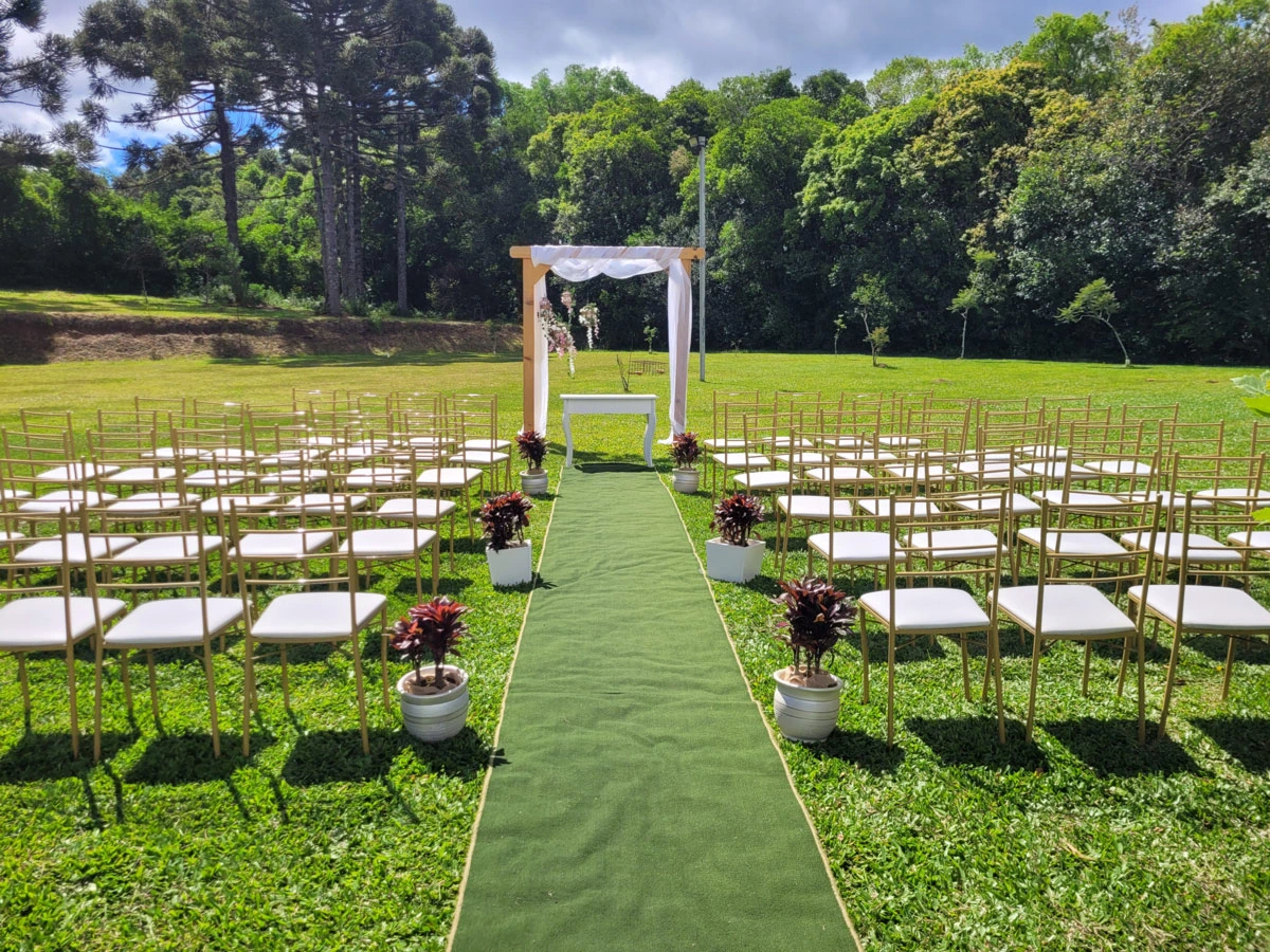 Ambiente decorado para casamento