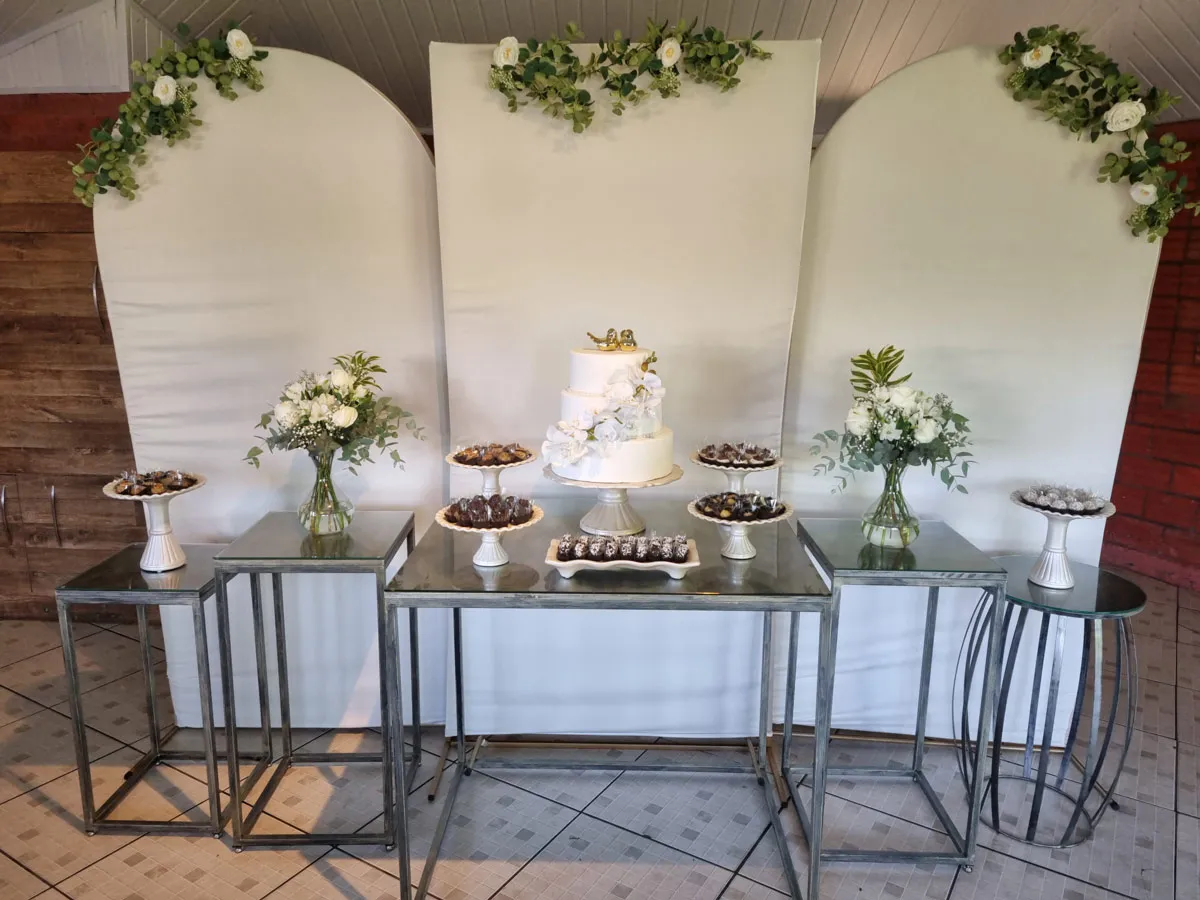 Composição da mesa de doces